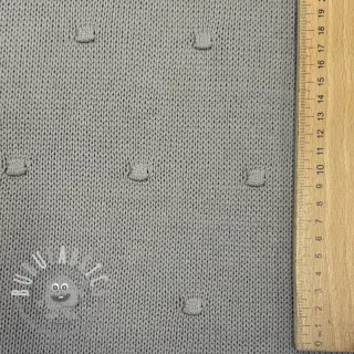 Tessuti per maglioni BIG KNIT DOT grey