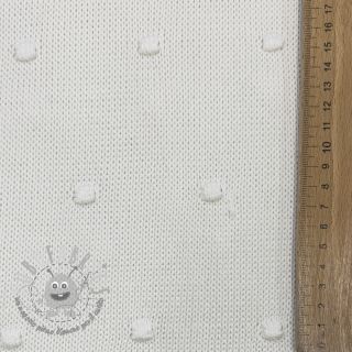 Tessuti per maglioni BIG KNIT DOT off white