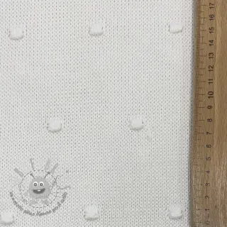 Tessuti per maglioni BIG KNIT DOT off white