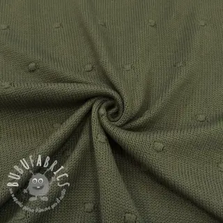 Tessuti per maglioni BIG KNIT DOT camo green