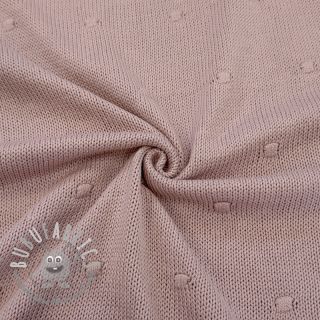 Tessuti per maglioni BIG KNIT DOT old pink