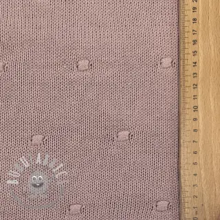Tessuti per maglioni BIG KNIT DOT old pink
