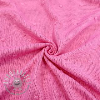 Tessuti per maglioni BIG KNIT DOT pink