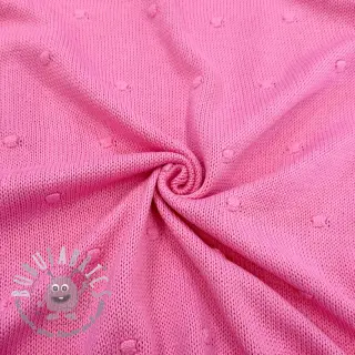 Tessuti per maglioni BIG KNIT DOT pink