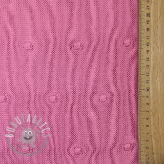 Tessuti per maglioni BIG KNIT DOT pink
