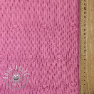 Tessuti per maglioni BIG KNIT DOT pink