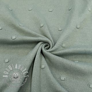 Tessuti per maglioni BIG KNIT DOT old green