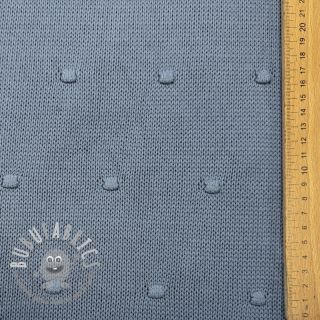 Tessuti per maglioni BIG KNIT DOT blue