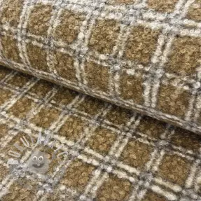 Tessuto per cappotti Bouclé Squares design A