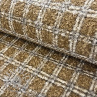 Tessuto per cappotti Bouclé Squares design A
