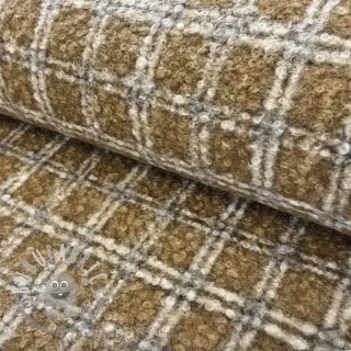 Tessuto per cappotti Bouclé Squares design A