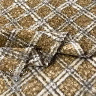 Tessuto per cappotti Bouclé Squares design A