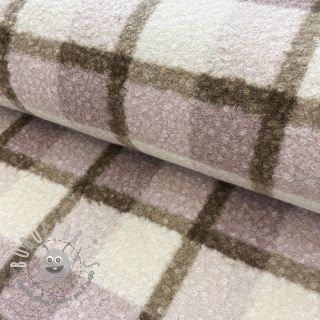 Tessuto per cappotti Bouclé Squares design C