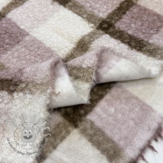 Tessuto per cappotti Bouclé Squares design C