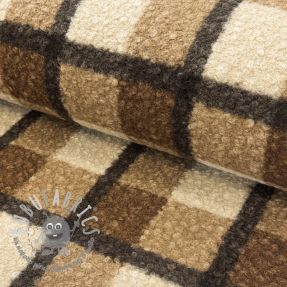 Tessuto per cappotti Bouclé Squares design ED
