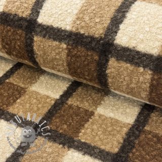 Tessuto per cappotti Bouclé Squares design ED