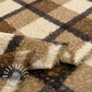 Tessuto per cappotti Bouclé Squares design ED
