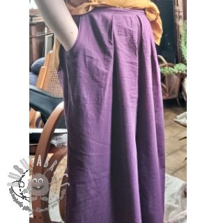 Tessuto di cotone con lino purple