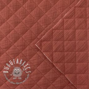 Mussola/Doppia garza QUILT rouge