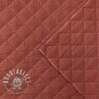 Mussola/Doppia garza QUILT rouge