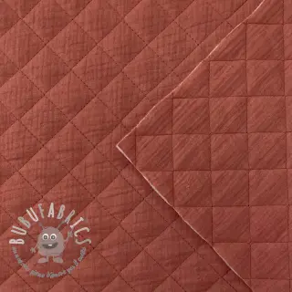 Mussola/Doppia garza QUILT rouge