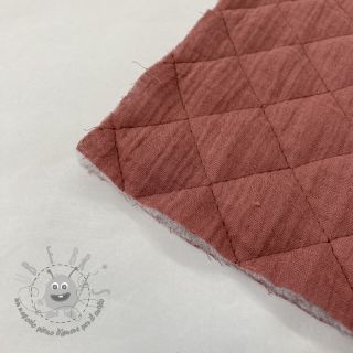 Mussola/Doppia garza QUILT rouge
