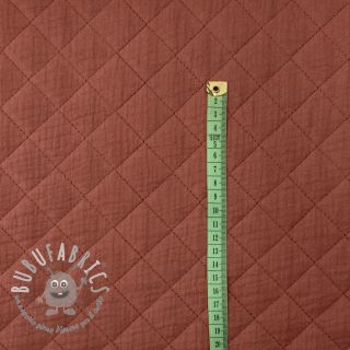 Mussola/Doppia garza QUILT rouge
