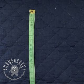 Mussola/Doppia garza QUILT navy