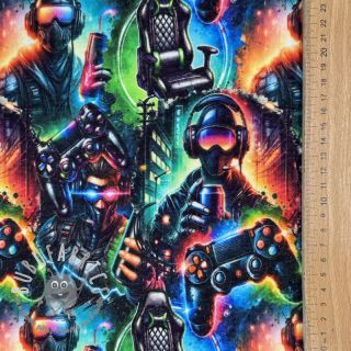 Felpa garzata JOGGING Game over design A digital print