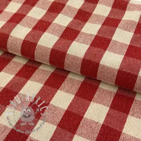 Tessuto decorativo Celestin LUREX rouge