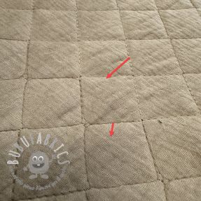 Mussola/Doppia garza QUILT beige 2nd class