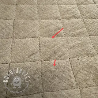 Mussola/Doppia garza QUILT beige 2nd class
