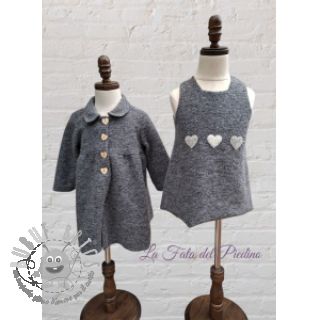 Tessuto per cappotti PRATO thick wool grey