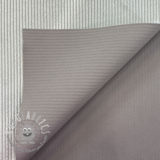 Velluto a coste HUGGY silver