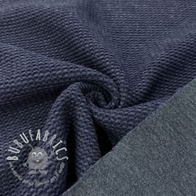 Tessuto per cappotti DOUBLE FACE WITH JERSEY dark blue
