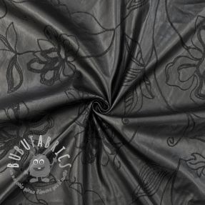 Ecopelle per abbigliamento Flowers design B