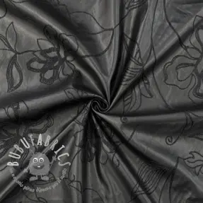 Ecopelle per abbigliamento Flowers design B