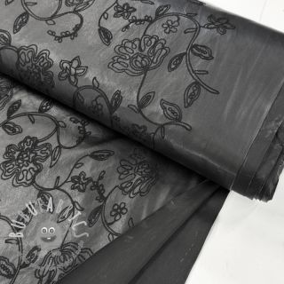 Ecopelle per abbigliamento Flowers design A