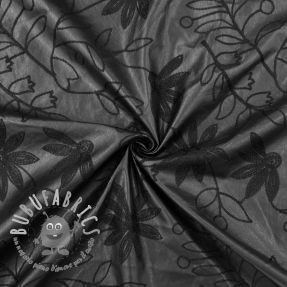 Ecopelle per abbigliamento Flowers design C