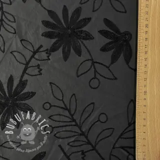 Ecopelle per abbigliamento Flowers design C