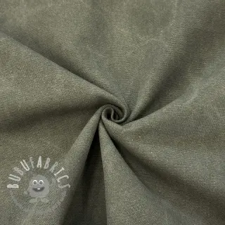 Tessuto CANVAS STONEWASHED army green