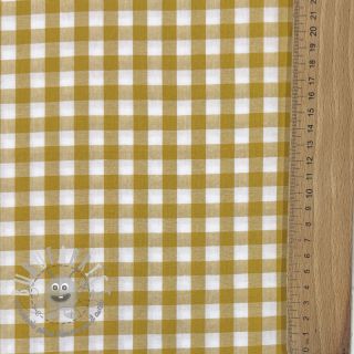 Tessuto di cotone Check ochre