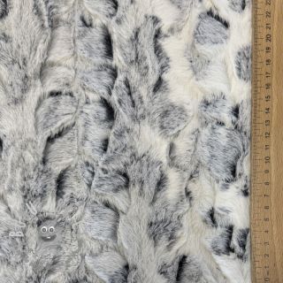 Pelliccia sintetica Animal skin black