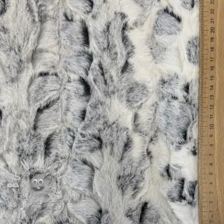 Pelliccia sintetica Animal skin black