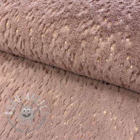 Pelliccia sintetica FOIL dark rose