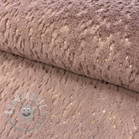Pelliccia sintetica FOIL dark rose