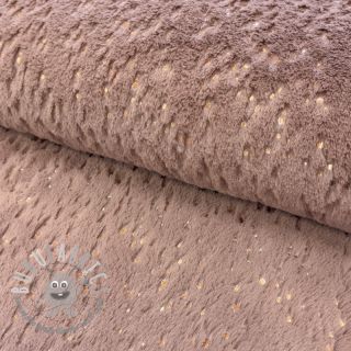 Pelliccia sintetica FOIL dark rose