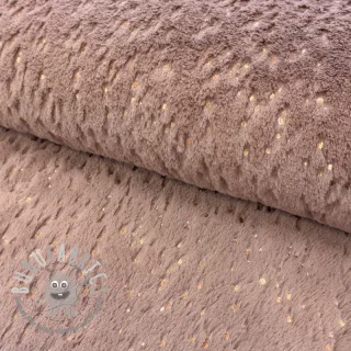 Pelliccia sintetica FOIL dark rose