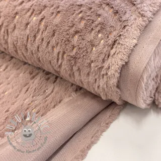 Pelliccia sintetica FOIL dark rose