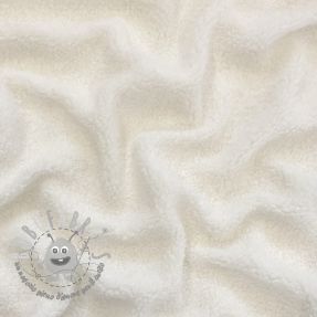 Tessuto per cappotti TEDDY ecru